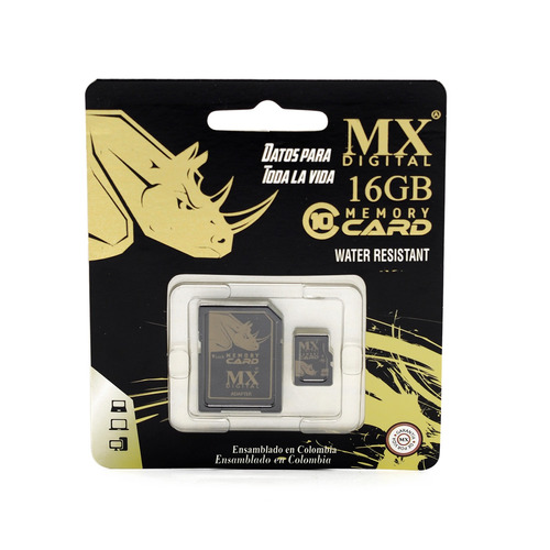 Memoria Micro Sdhc Con Adaptador Mx Digital 16gb