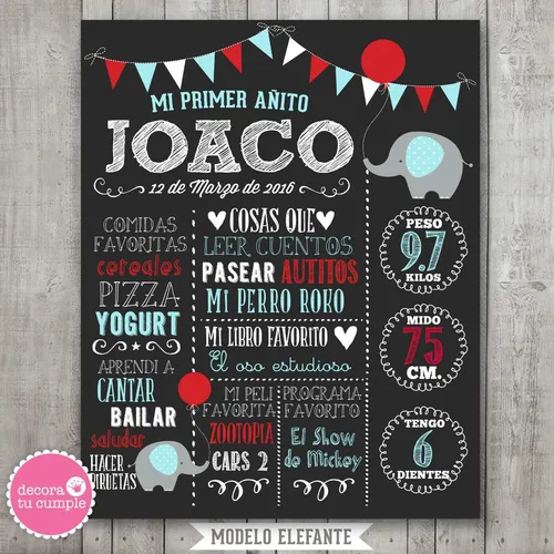 Pizarra 1 año sale