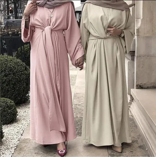 T Mujer Dubai Abaya Ropa Musulmana Vendaje Kaftan Islámico