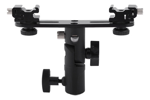 Soporte Doble Para Zapatos Hot Shoe, Negro, Doble Flash