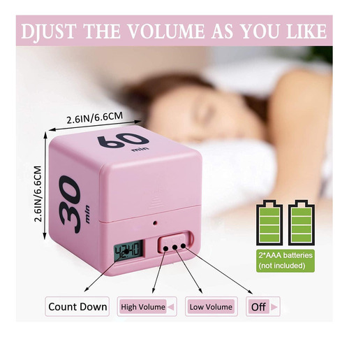 Temporizador De Cubos Dqdedian, Temporizador De Cocina Con Y