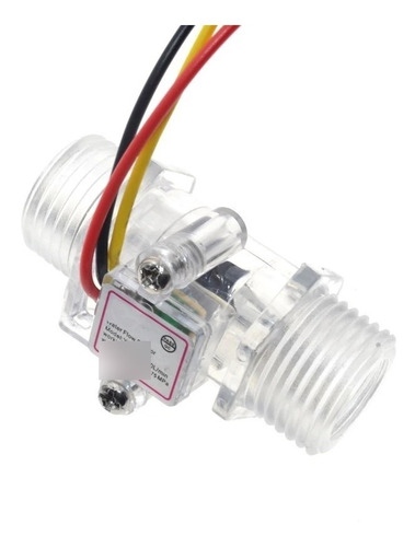 Imagen 3 de 3 de Sensor Medidor Flujo Caudal De Agua Transparente 1/2pulgada