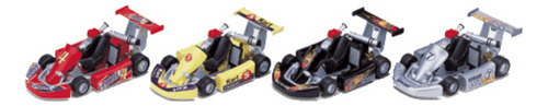 Karting Escala 1:36 Pull Back Color Negro