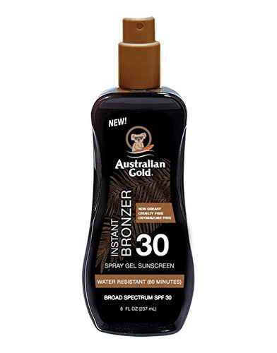 Australian Gold Spf 30 Spray Gel Bronzer + Labial