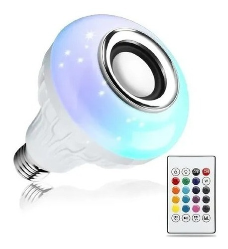 Bombillo Parlante Bluetooth Musica Led Multicolor + Control 