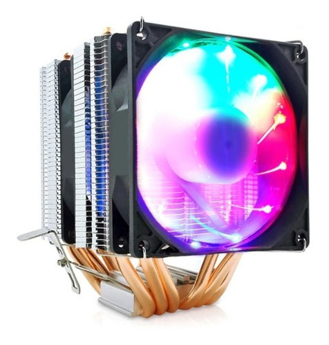 Ventilador Enfriador De Cpu Rgb Disipador De Calor