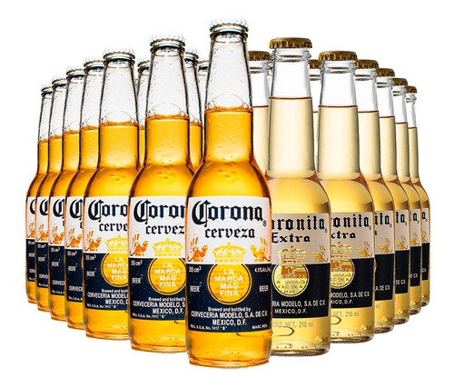 Promo Cerveza Corona 24 Corona 355ml + 24 Corona 210ml