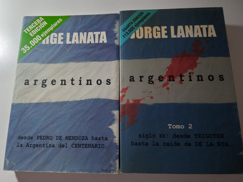 Argentinos - Jorge Lanata 2 Tomos Libros