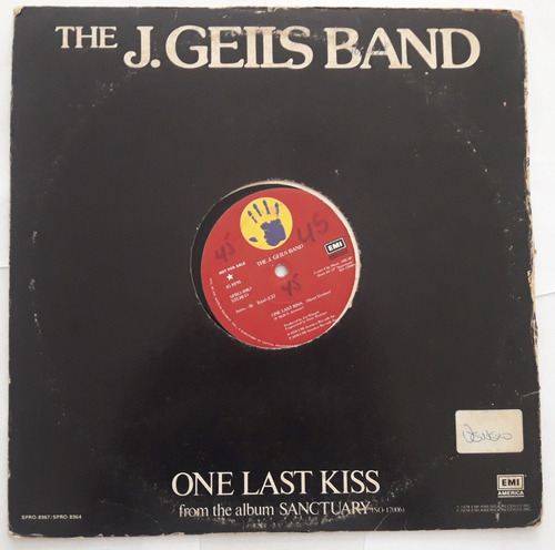 Lp Vinil Promo The J. Geils Band  One Last Kiss Ed 1978 Us