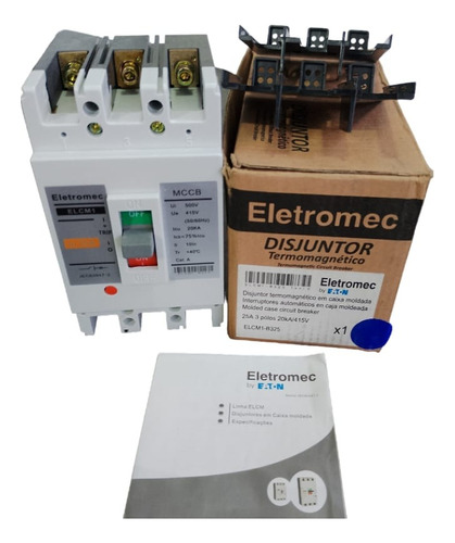 Breaker Trifasico 3x25 Amp Caja Moldeada Electromec - Eaton