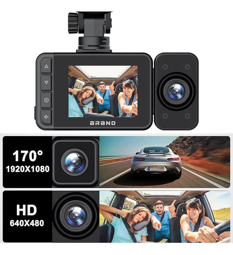 Cámara Trasera Grabadora De Coche 3 Cámaras 1080p 24h Wifi