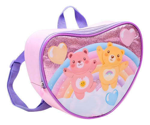Mochila De Rodas Infantil Ursinhos 3 Peças Com Alça Yepp