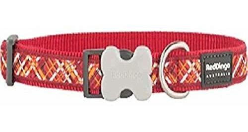 Red Dingo L6-fn-re-15 Collar De Perro Flanno, Pequeñas Y Med