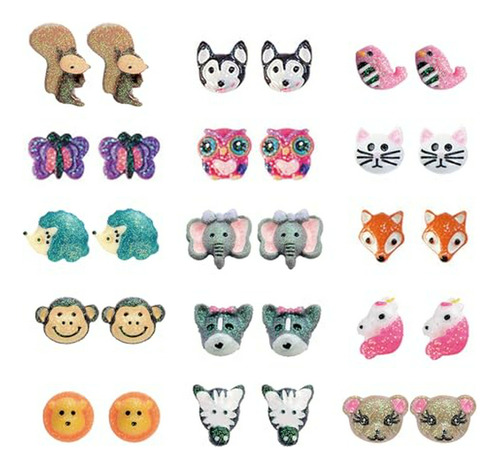 Pendientes Animales Coloridos X15