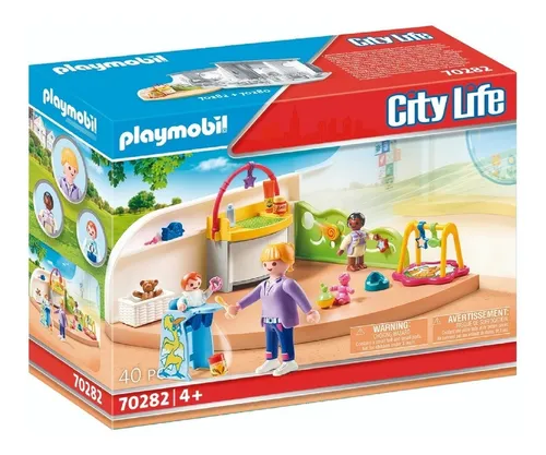 Playmobil City Life 5573 - Mama Con Carrito De Gemelos Intek