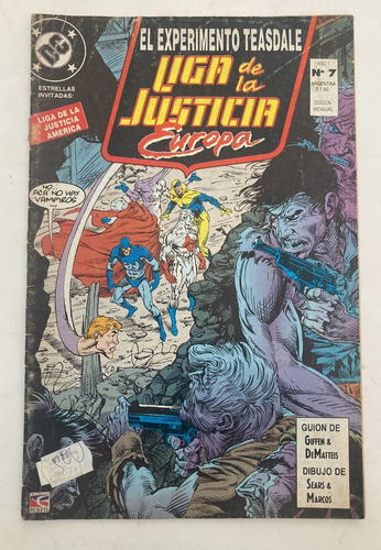 Comic Dc: Liga De La Justicia Europa (jle) #7. Editorial Perfil