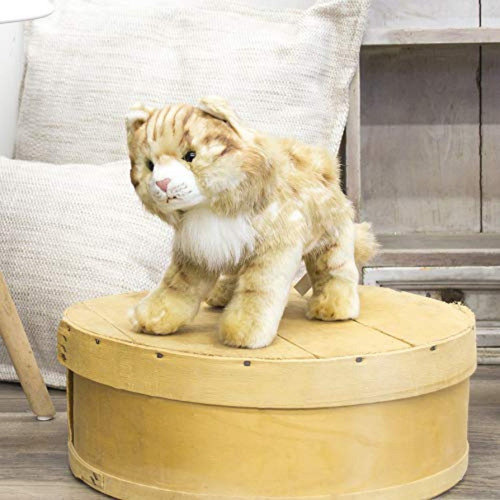 Demdaco Gran Maine Coon Gato Rayado Jengibre Juguete De Pelu