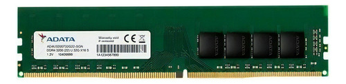 Memoria Ram Adata 8gb Ddr4 3200mhz Cl22