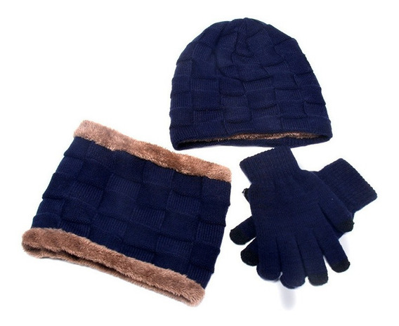 Sonic The Hedgehog Juego de gorro de lana para niños guantes de invierno de 3 piezas bufanda