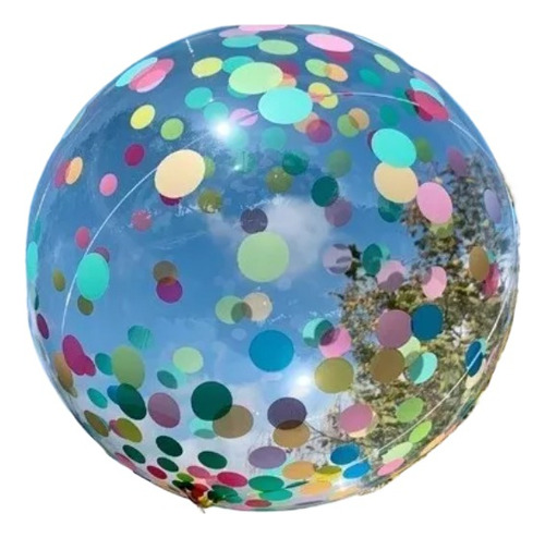Globos Burbujas De 45cm R18 Con Confeti X1 Unidades