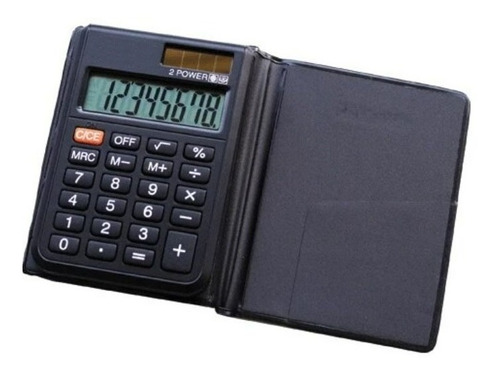 Mini Calculadora Escritirio 8 Digitos Estuche Negocio Hogar Color Negro - 268001