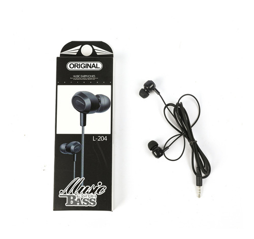 Auriculares Con Cable In Ear L-204 Extra Bass Negro