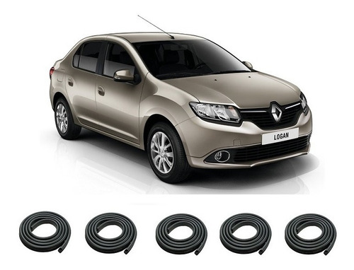 Renault Logan 2014/2019 Burletes De Puertas Delant Tras Baul