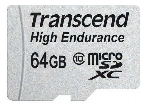 Cartão de memória Transcend TS64GUSDXC10V  High Endurance com adaptador SD 64GB