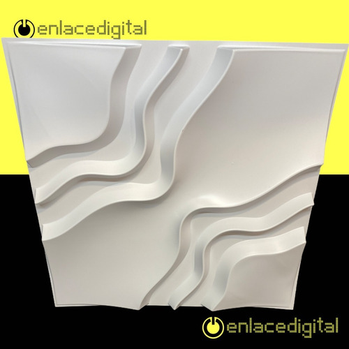 Imagen 7 de 8 de Panel Decorativo 3d Pvc Interior Exterior Blanco D153
