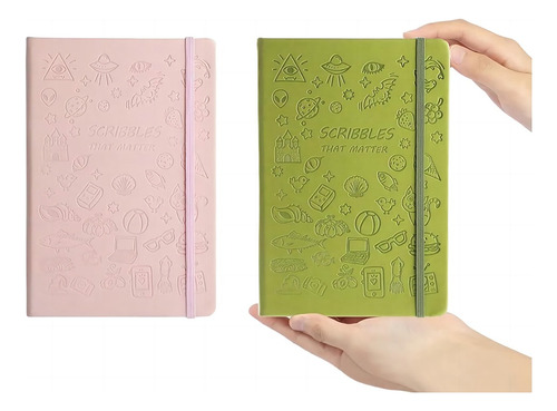 Cuaderno Diario Clásico De 2 Piezas, 200 Páginas Con Líneas