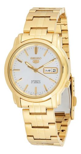 Reloj Hombre Seiko Snkk74 Automático Pulso Dorado En Acero