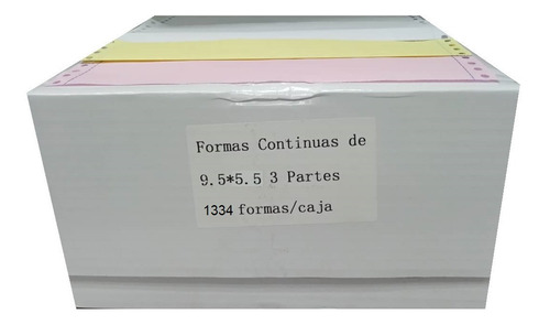 Papel Forma Continua 3 Partes Media Carta 1334 Formas