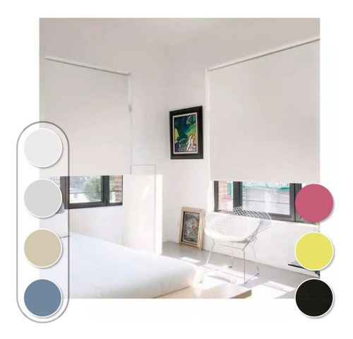Cortinas Roller Blackout Listas Para Instalar En Sistema