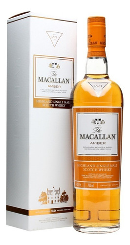 Whisky The Macallan Amber Single Malt Con Estuche Escoces