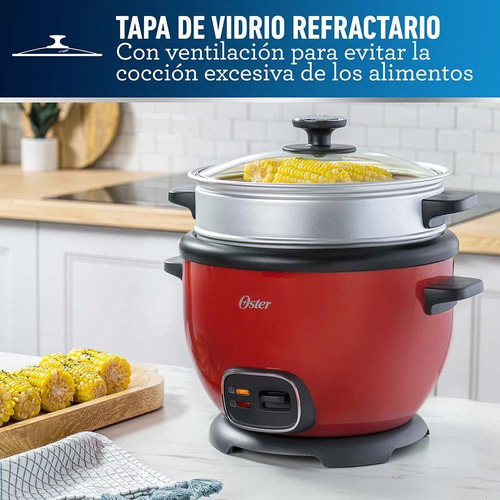 Olla Arrocera Multiusos Oster Roja Ckstrc5731r 1.8 Lts