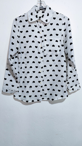 Camisa Mujer Asos Corazones Impecable!