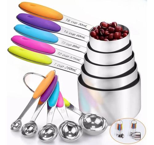 Cf U Chef Tazas Cucharas Medidoras Acero Inoxidable 10
