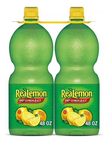2 Realemon Jugo De Limón 1.42 L X 2u - Ml A $23