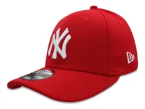 Comprar Gorra New Era 39 Thirty Mlb Yankees Scarlet Rojo Logo Blanco