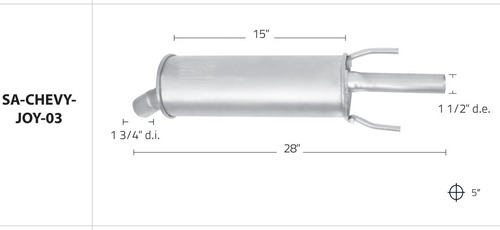 Silenciador Chevy Joy Todos Los Modelos Redondo Emsa 