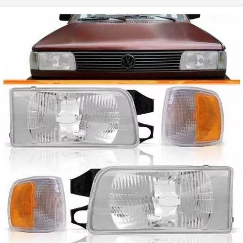 Optica Vw Gol Senda Saveiro 91 92 93 95 + Faro Giros + Reten