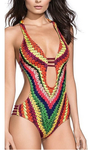 Sujetador Acolchado Bañador A Bikini Monokini Push Up Nu [u]