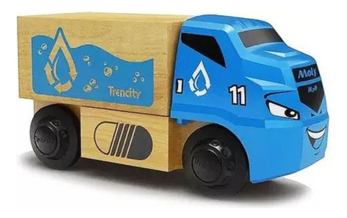 Trencity Vehículos Imantados Colección Villanos Juego Madera Color Azul Personaje Moly
