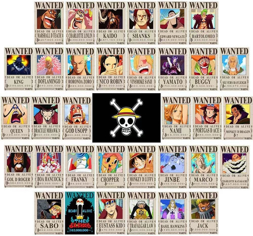 Anime One Piece Wanted Posters 30  21 Cm, Nueva Edició...