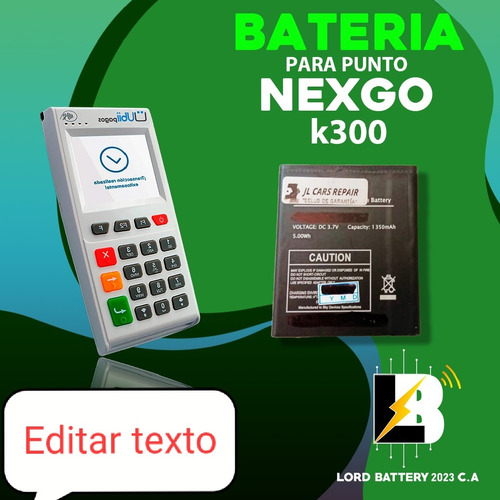 Batería Para Nexgo K300