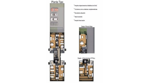 Imagen 13 de 14 de Mono-ambiente Divisible Con Balcón, 42 Mts 14 E 33 Y 34