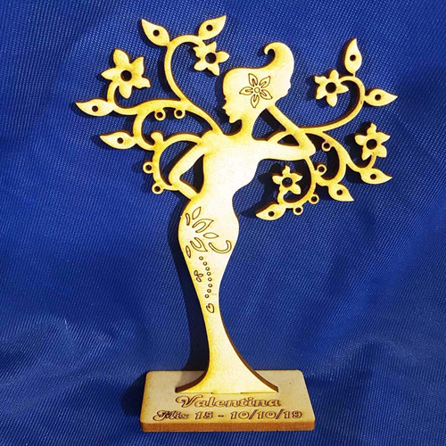 Imagen 2 de 5 de 150 Árbol De La Vida Mujer Souvenir Porta Aros Fibrofacil 15