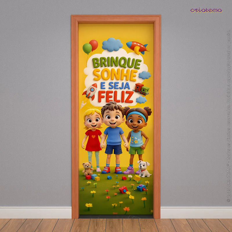 Capa porta festiva para criancas