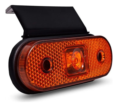 Kit 4 Lanternas Lateral Oval Led Bivolt Facchini C/ Suporte