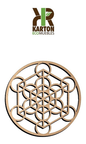 Set 6 Mandalas Metatron 10cm - Serie03